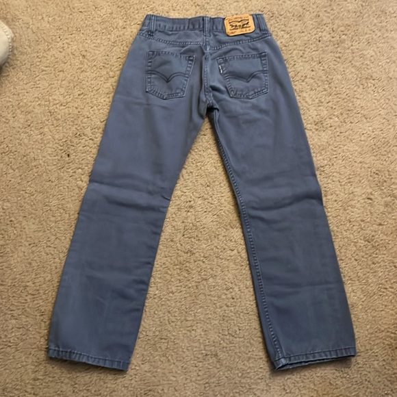 Boys Levi’s 514 Straight  (lot of 2) blue and tan colors - Picture 3 of 7